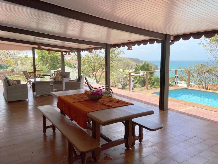 Le Caillou *** Belle Villa, 4 Chambres, Piscine, Vue Mer *** Ле-Діаман Екстер'єр фото